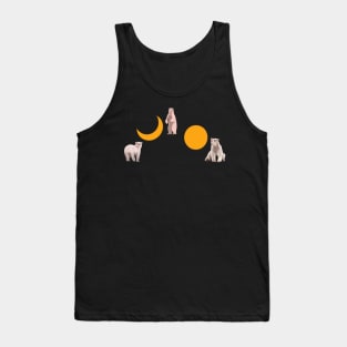 Polar bears and Moon phases Tank Top